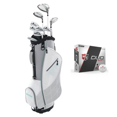 Wilson Ultra Womens Right Handed Complete Golf Club Set with Cart Bag & Balls