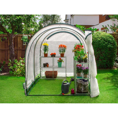 True Shelter GH68 6 x 8 Foot Portable Steel Frame & Polyethylene Greenhouse Kit