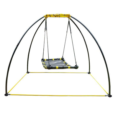 JumpKing Backyard Outdoor Metal 360 Degree UFO Swing & Stand for 1 or More Kids - VMInnovations