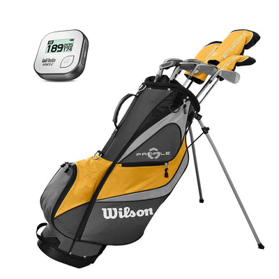 Wilson Profile XD Mens LH Flex Graphite Steel Golf Club Bag Set & Rangefinder