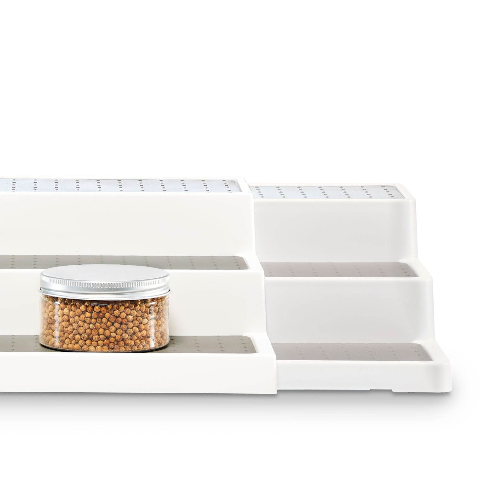 Madesmart Expandable Kitchen Cabinet Spice Rack Shelf Storage Organizer (3 Pack)