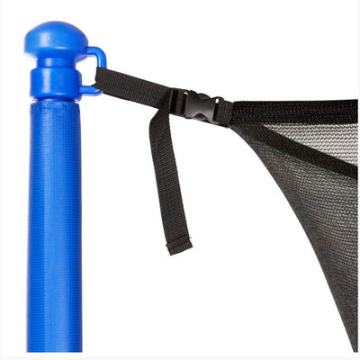 Upper Bounce Easy Assemble Durable 10 Foot Trampoline & Metal Ground Anchor Kit