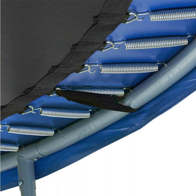 Upper Bounce Skytric 8 Foot Trampoline w/ Top Ring Enclosure & Ground Anchor Kit