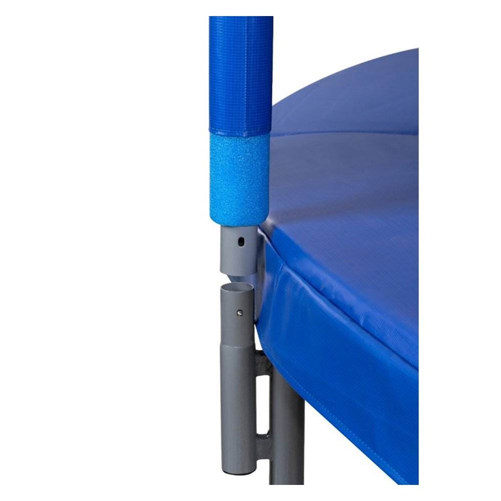 Upper Bounce Skytric 8 Foot Trampoline w/ Top Ring Enclosure & Ground Anchor Kit