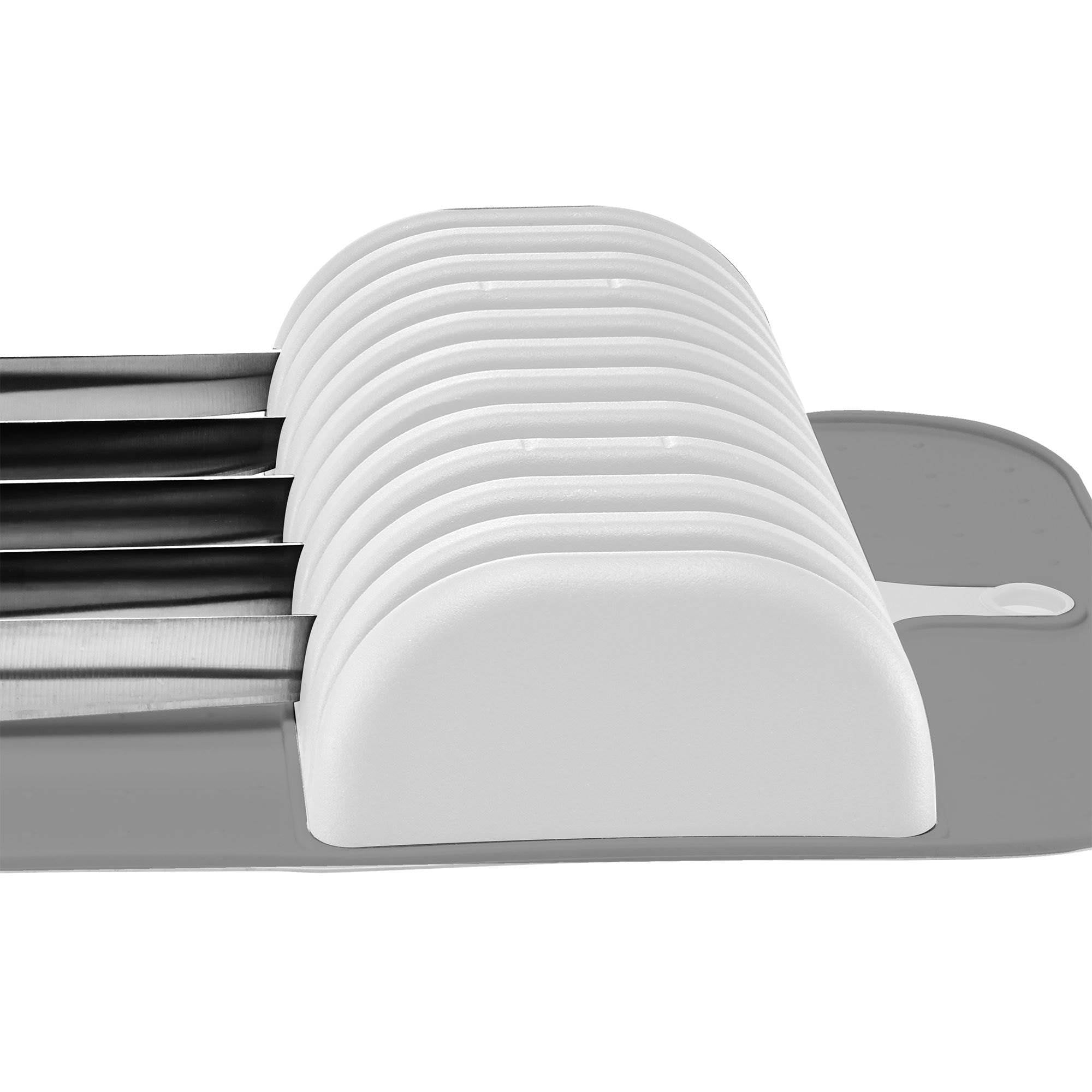 Madesmart Safe In Drawer 11 Knife Storage Mat w/ Organization Grip Slot (4 Pack)
