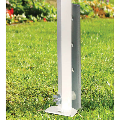 Z-Shade 10' x 10' Angled Leg Instant Shade Canopy & Stake Kit & Weight Bags