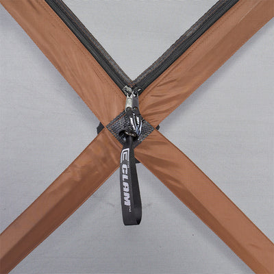 Clam Quick-Set Escape Sky Portable Outdoor Gazebo Canopy, Brown (Open Box) - VMInnovations