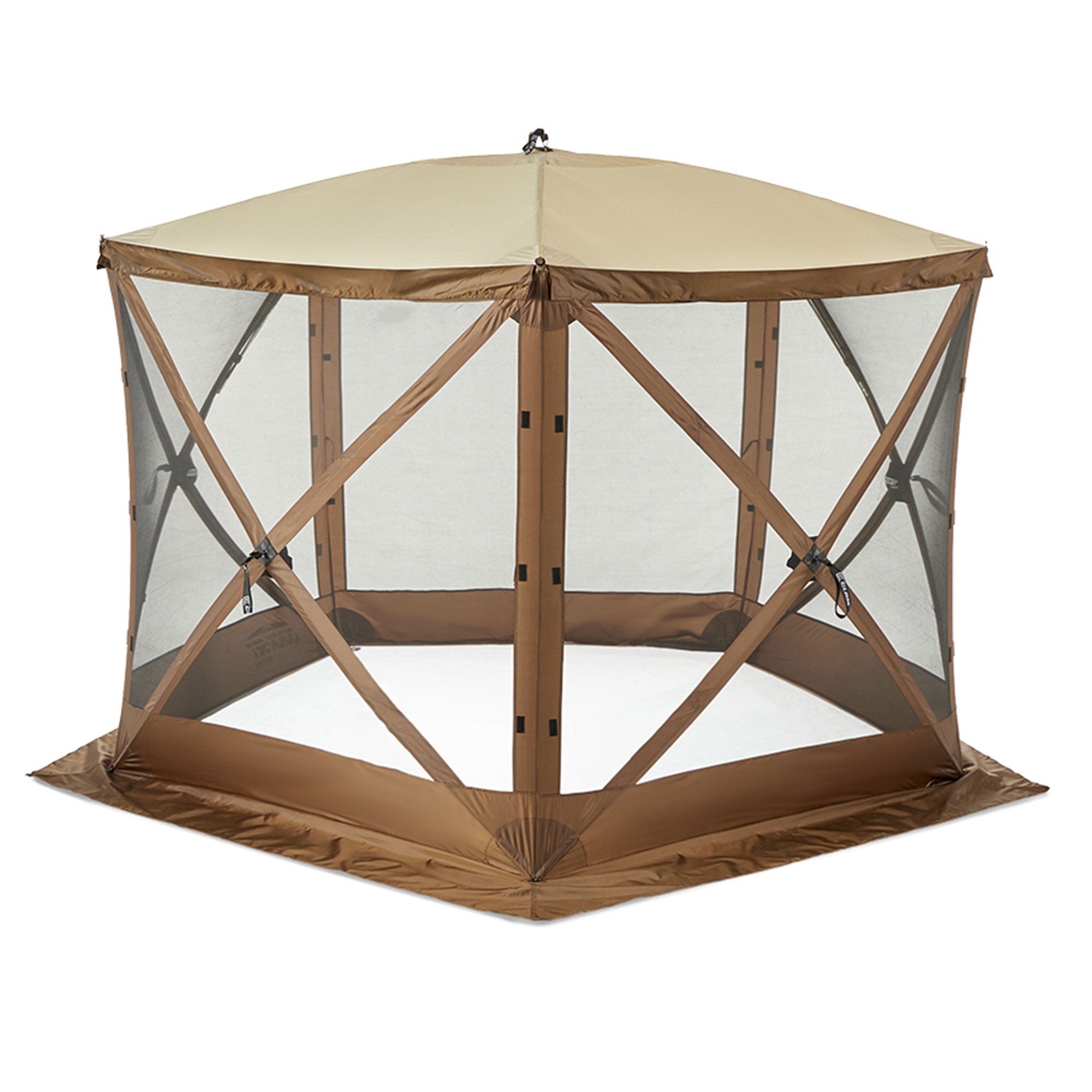 Clam QuickSet Venture Gazebo Canopy Shelter with Carrying Bag, Brown (For Parts) - VMInnovations