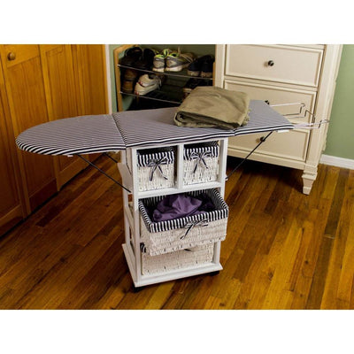 Whitmor 29 Inch Metal Home Ironing Board and Laundry Sorting Station (Open Box)