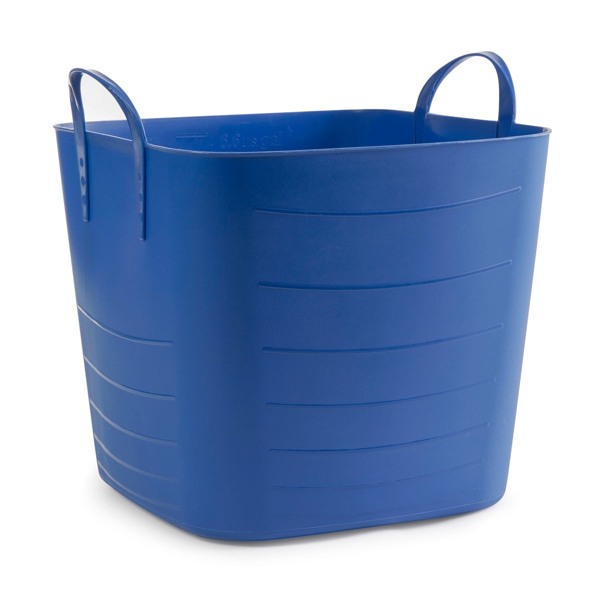 Life Story 25 Liter 6.6 Gallon Durable Plastic Storage Tote with Handles, Blue (Open Box)
