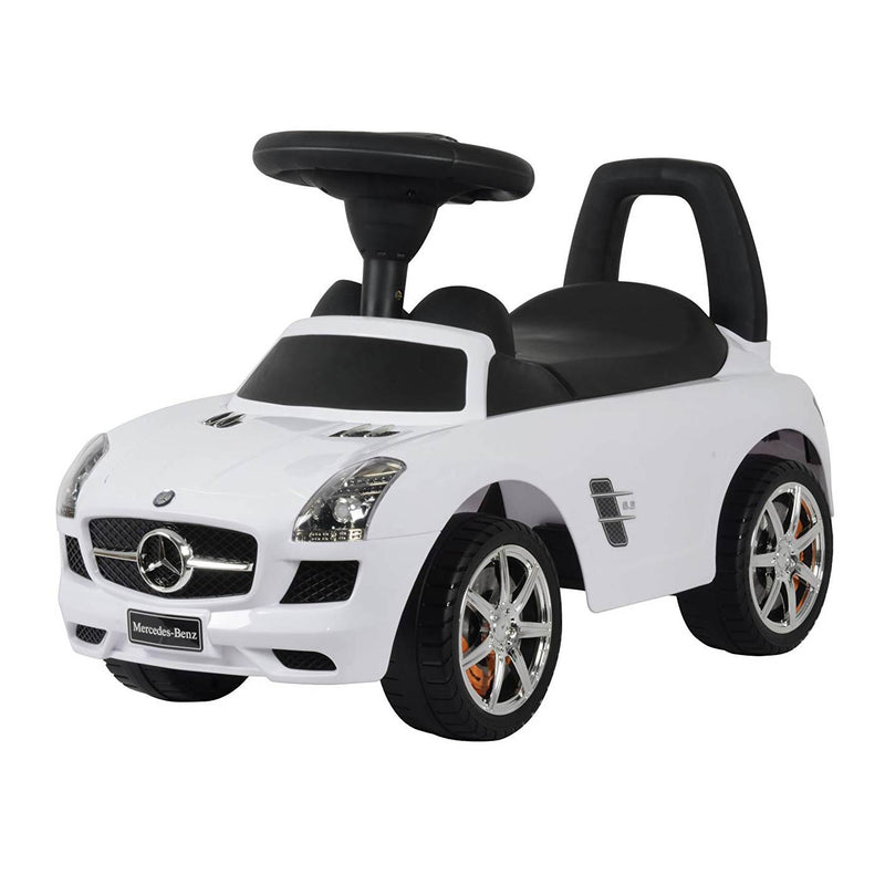Best Ride On Cars Riding Toy Push Car Mercedes, White (Open Box)