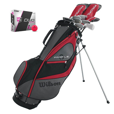Wilson Profile XD Mens Left Handed Complete Golf Club Set w/ Stand Bag & Balls