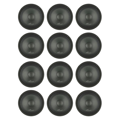 Audiopipe APMB-8-C 8 Inch 500W Low/Mid Frequency Midbass Car Speaker (12 Pack)