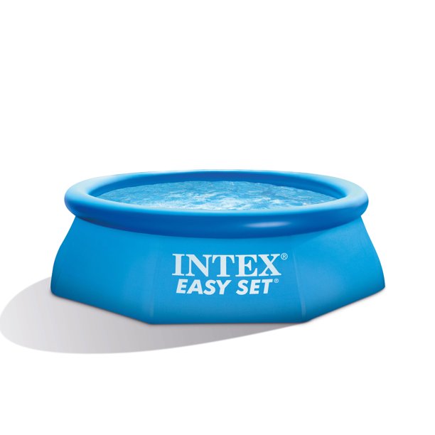 Intex 8ft x 30in Easy Set Inflatable Above Ground Summer Swimming Pool (2 Pack)