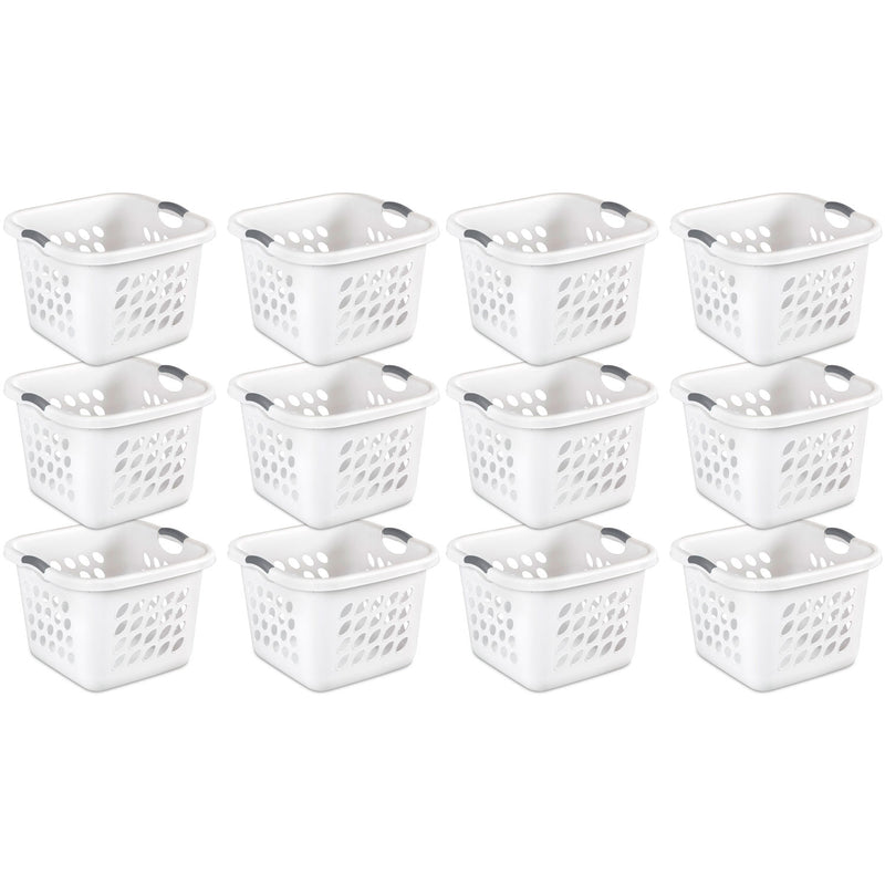 Sterilite 12178006 Ultra Square Laundry Basket with Titanium Inserts (12 Pack)