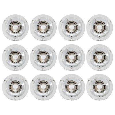 Pyle Pro 1.75 Inch Coil Titanium Dome Crossover Tweeter for Car Stereo (12 Pack)