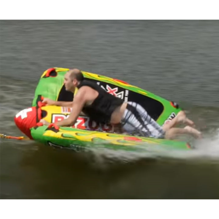 WOW Watersports Big Bazooka Steerable 1 to 4 Person Towable Tube (Open Box) - VMInnovations