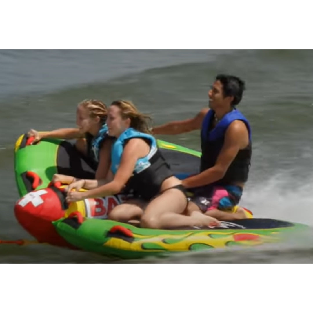 WOW Watersports Big Bazooka Steerable 1 to 4 Person Towable Tube (Open Box) - VMInnovations