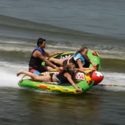 WOW Watersports Big Bazooka Steerable 1 to 4 Person Towable Tube (For Parts)
