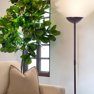 Brightech SkyLite LED High Lumen Uplight Standing Floor Lamp, Black (Open Box) - VMInnovations