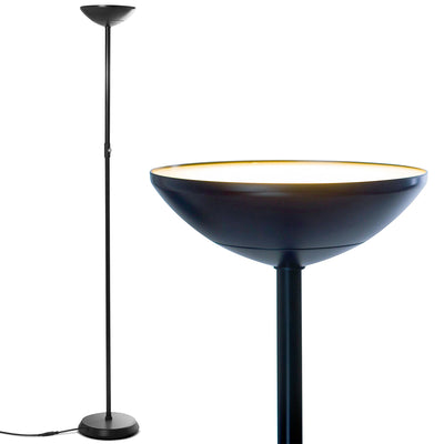 Brightech LED High Lumen Uplight Torchiere Standing Floor Lamp, Black (Used) - VMInnovations