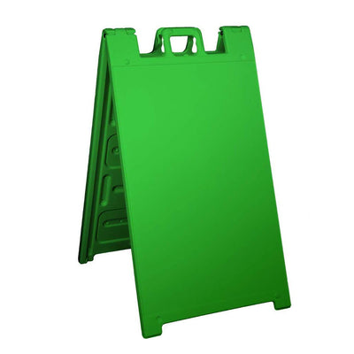 Plasticade Signicade Portable Folding Sidewalk Double Sided Sign, Green (4 Pack)