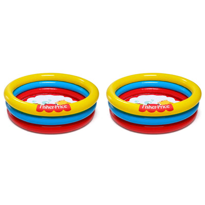 Fisher Price 3 Ring Fun And Colorful Ball Pit Pool For Ages 2 And Up (2 Pack)