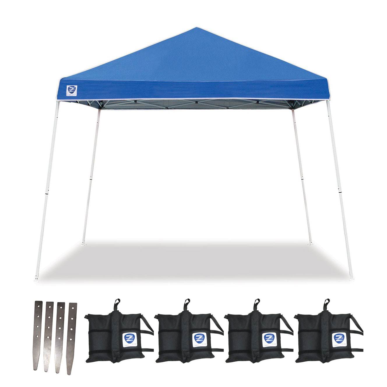 Z-Shade 10' x 10' Horizon Shade Canopy Tent Shelter w/ Stake Kit & Weight Bags