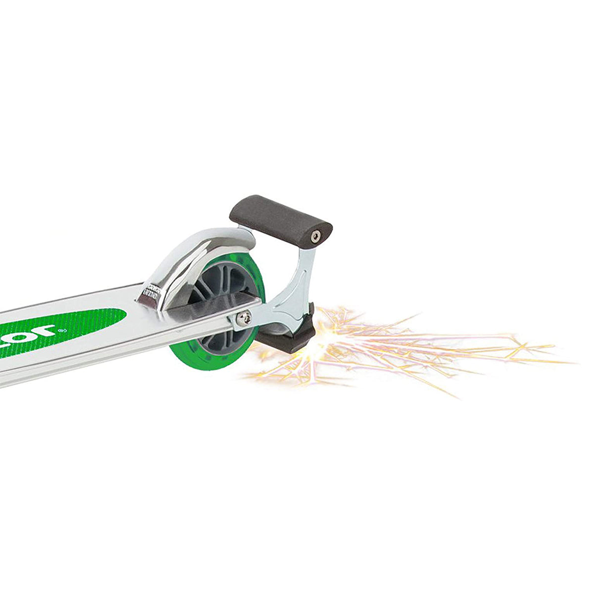 Razor Spark Kick Scooter Toy w/ Sparking Bar for Kids Age 8+, Green (Used)