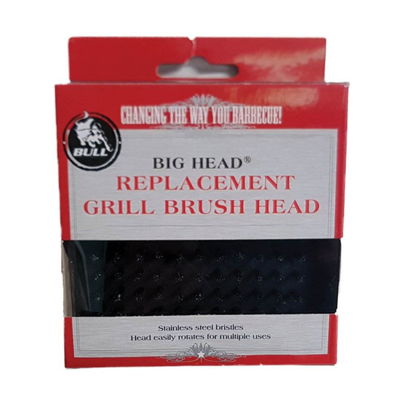 Bull Big Head Grill Brush Replacement Head for Models 24103 and 24218, Black