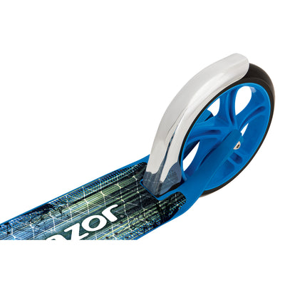 Razor A5 Lux Kids Folding Aluminum Portable Kick Push Scooter, Blue