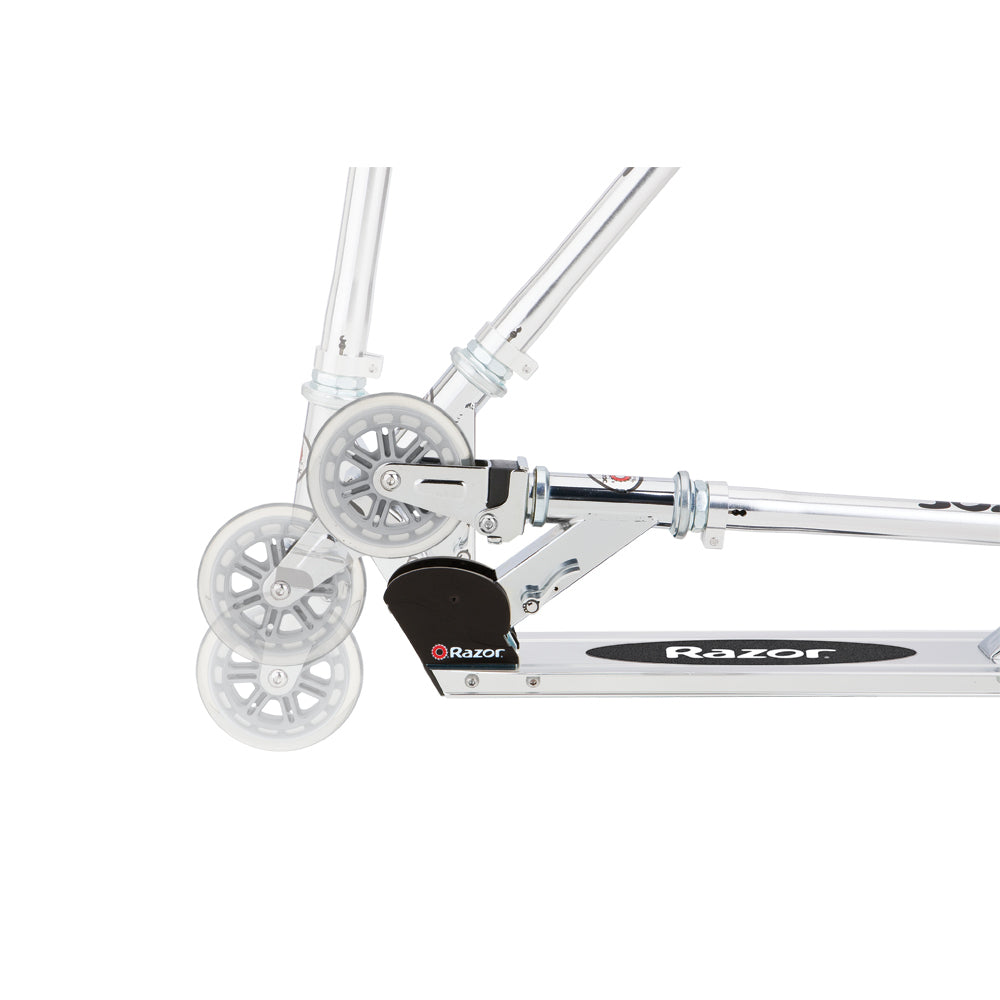 Razor A3 Folding Aluminum Kids Kick Scooter (Clear) (Used)