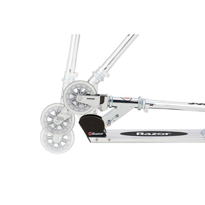 Razor A3 Folding Aluminum Kids Kick Scooter (Clear) (Used)