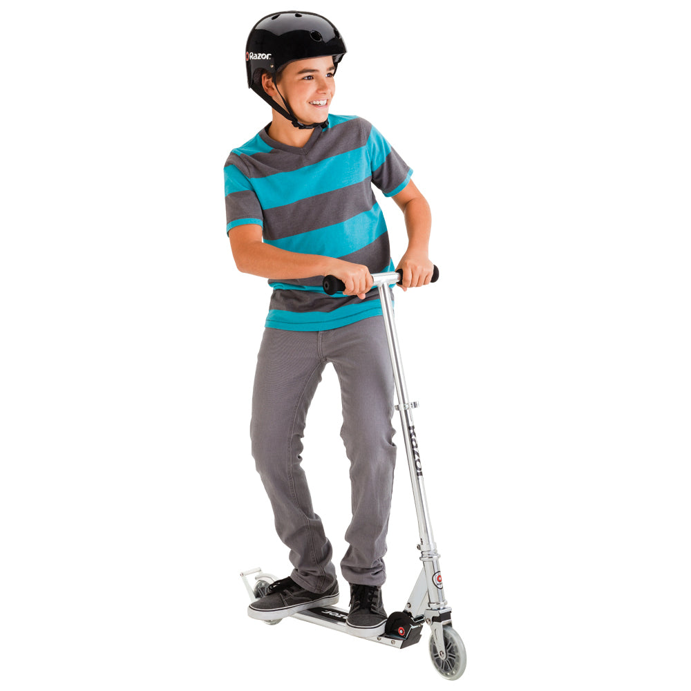 Razor A3 Folding Aluminum Kids Kick Scooter (Clear) - (Open Box)