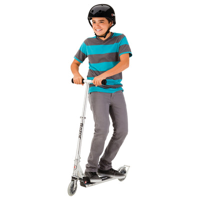 Razor A3 Folding Aluminum Kids Kick Scooter (Clear) (Used)