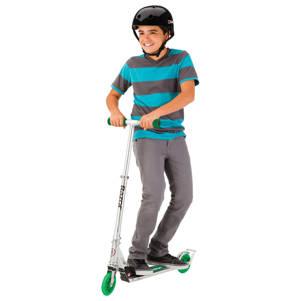 Razor A3 Folding Aluminum Kids Kick Scooter (Green) (Open Box)