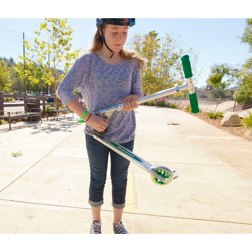 Razor A3 Folding Aluminum Kids Kick Scooter (Green) (Open Box)