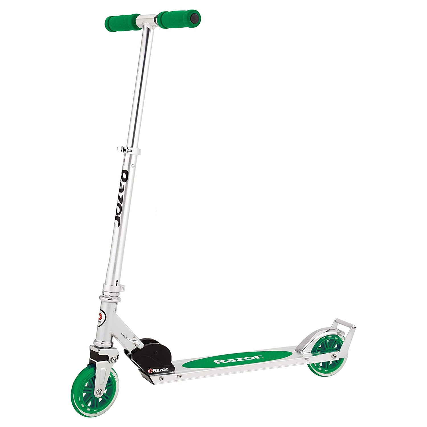 Razor A3 Lightweight Kick Push Folding Aluminum Portable Scooter for Kids, Green - VMInnovations
