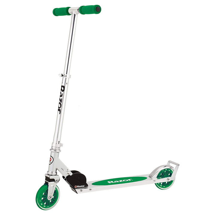 Razor A3 Lightweight Kick Push Folding Aluminum Portable Scooter for Kids, Green