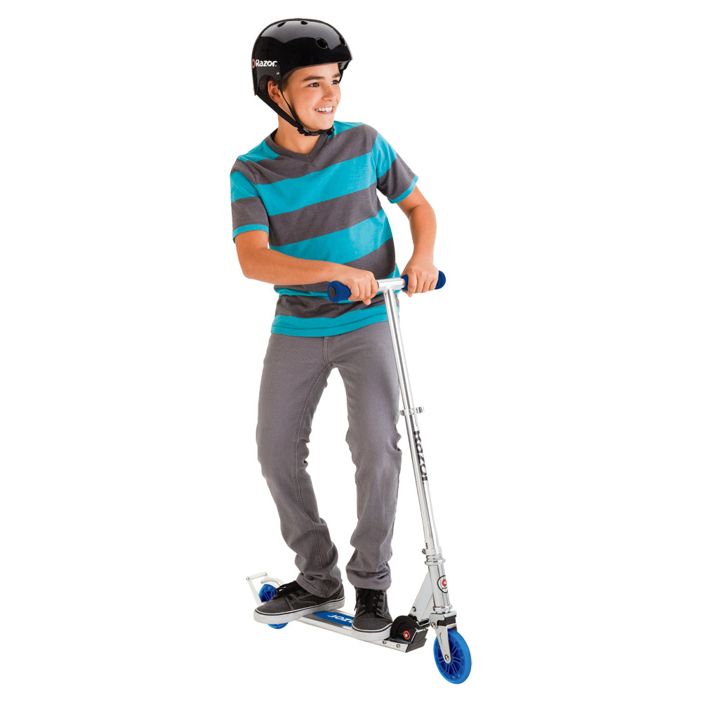 Razor A3 Folding Aluminum Kids Kick Scooter | Blue (Open Box)