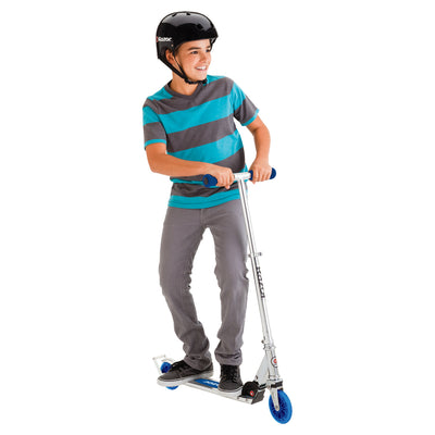 Razor A3 Folding Aluminum Kids Kick Scooter | Blue (Open Box)