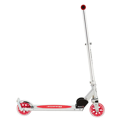Razor A3 Kick Push Folding Aluminum Portable Scooter for Kids, Red (Open Box) - VMInnovations