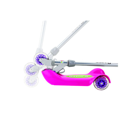 Razor Jr. Folding Kiddie Kids Beginner 3-Wheeled Kick Scooter, Pink (Open Box)