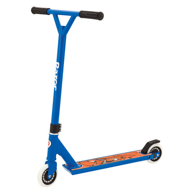 Razor Pro El Dorado Deluxe 2 Wheel Kids Outdoor Push Ride Scooter, Blue (Used)