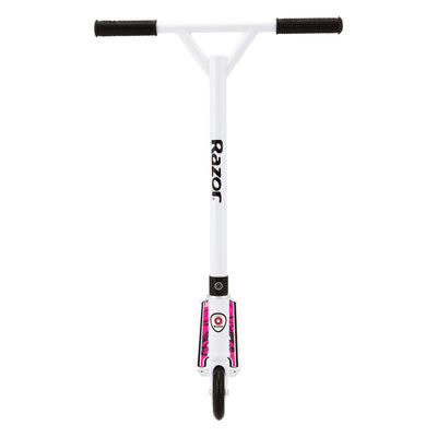 Razor Pro Rider El Dorado Deluxe Kids Outdoor Kick Scooter, White (Open Box)