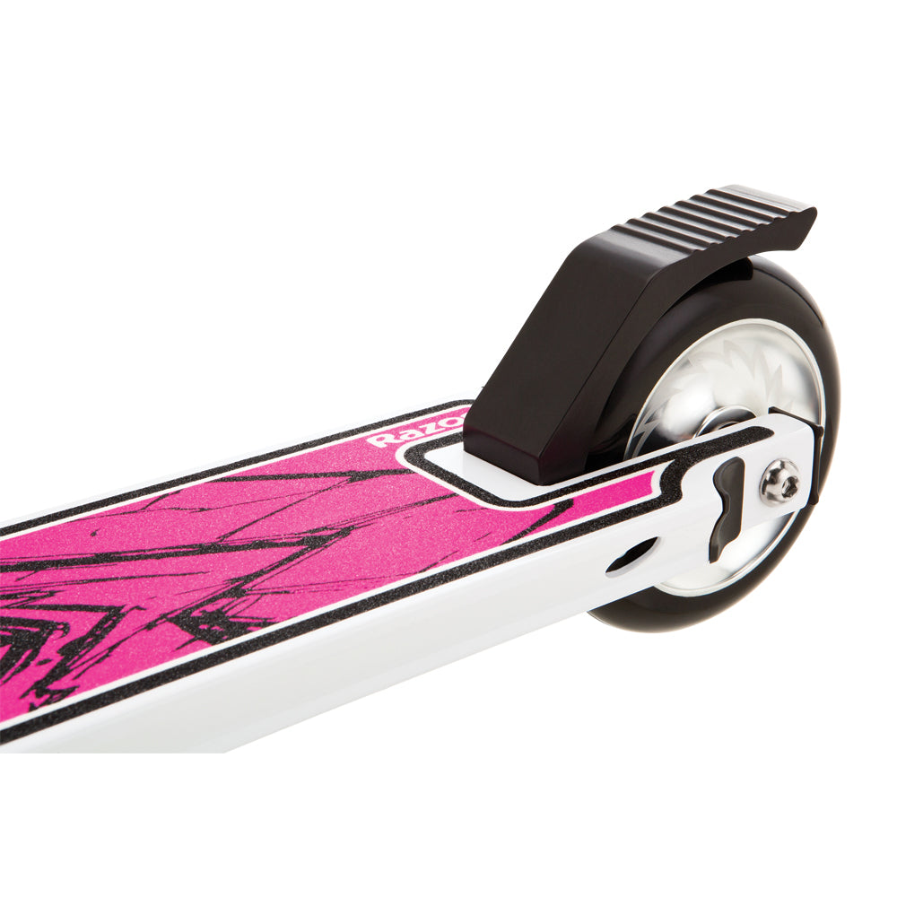 Razor Pro Rider El Dorado Deluxe Kids Outdoor Kick Scooter, White (Open Box)