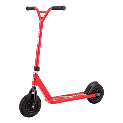 Razor RDS Pro Dirt Off-Road All Terrain Oversized Kids Kick Scooter, Red