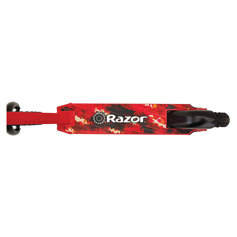 Razor Pro Kick Push Aluminum Heavy Duty Off Road Dirt Scooter, Red (Used)