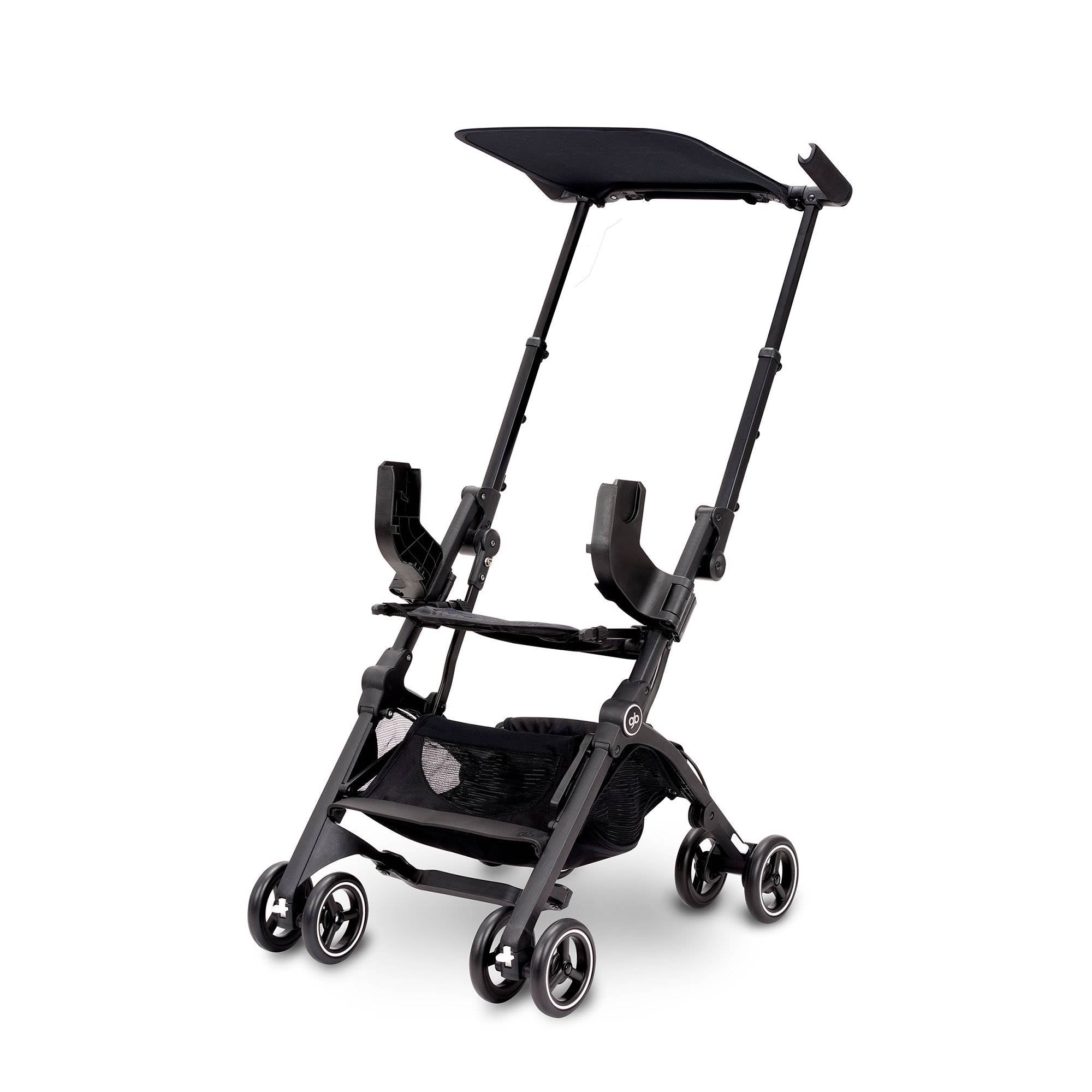 gb POCKIT GO Folding Compact Infant Baby Car Seat Carrier Stroller, Satin Black