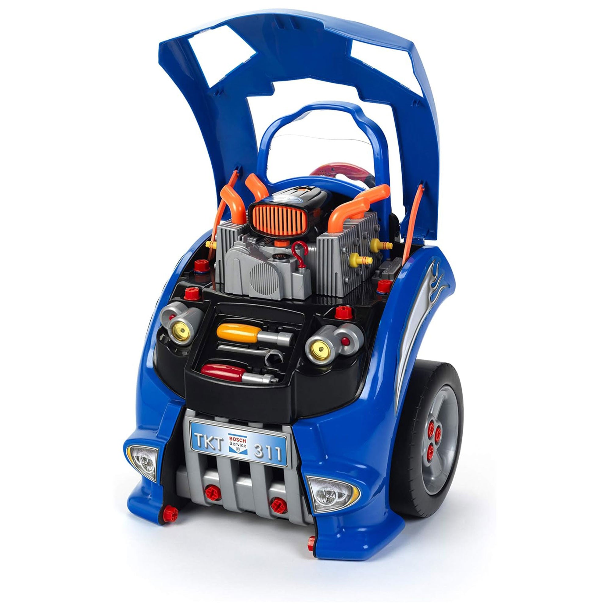 Theo Klein Kids Bosch Toy Car Engine Repair Service Station Playset (Used) - VMInnovations